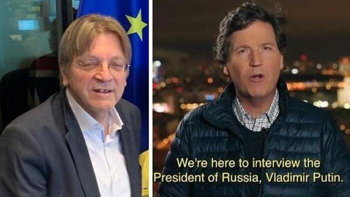 NextImg:EU Lawmakers Want To Sanction Tucker Carlson Over Putin Interview