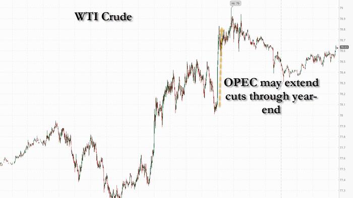 NextImg:OPEC+ Could Extend Oil Output Cuts Through Year End