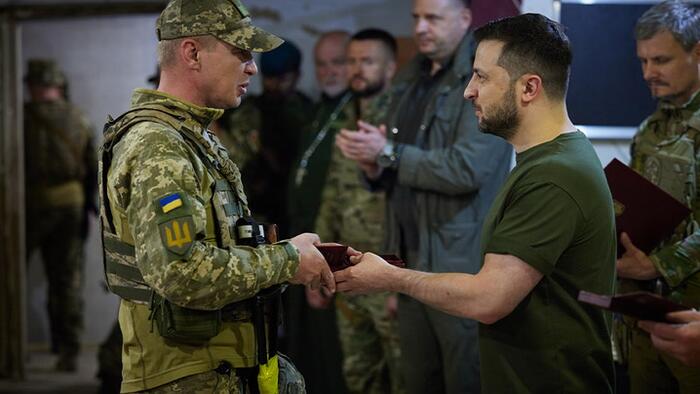 NextImg:Zelensky Visits Front Line Troops Amid Brewing Split With His Top General