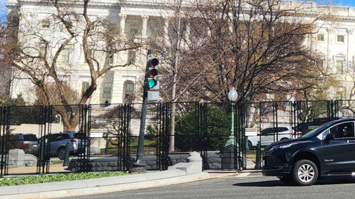 NextImg:Open-Border Biden Erects Fence Around Capitol Building Ahead Of State Of Union