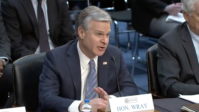 NextImg:FBI Chief Tells Lawmakers 'Don't Panic' As Terror Threat Soars Due To Border Invasion