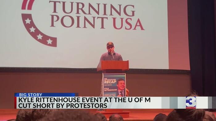NextImg:Watch: Leftist Mob Threatens Kyle Rittenhouse Speaking Event At Memphis University
