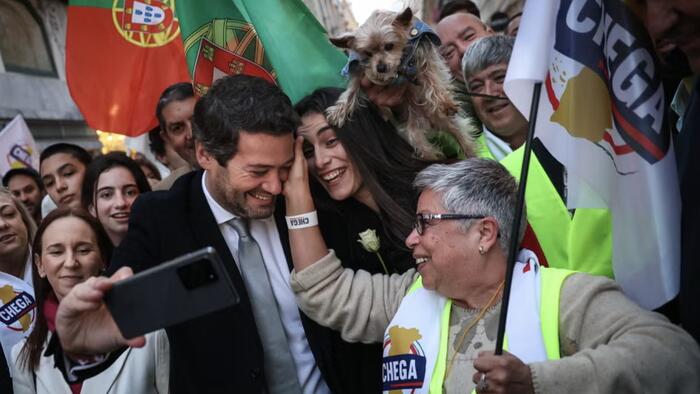 NextImg:Portuguese Center-Right Coalition Ends Socialists' 8-Year Reign; Populist Party Soars