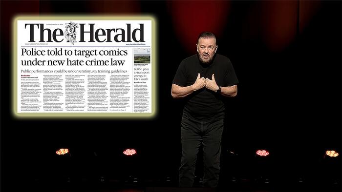 NextImg:Scottish Police Trained To Target Actors And Comedians Under Hate Crime Laws; Report