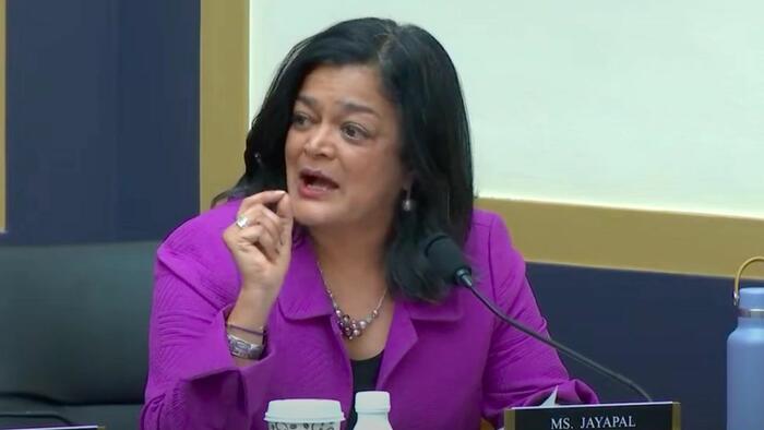 NextImg:Jayapal Says Transgender Athletes Don’t Hurt Anyone, Former Volleyball Player Disagrees