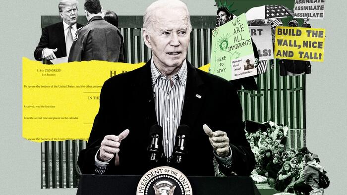 NextImg:Biden Blames Trump For Derailing The Border Deal... But Are Voters Buying It?
