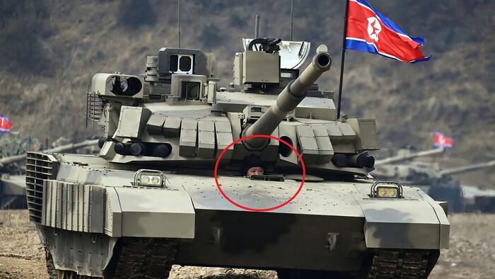 NextImg:Kim Jong Un Drives Tank In Live-Fire 'Preparations For War' Drill