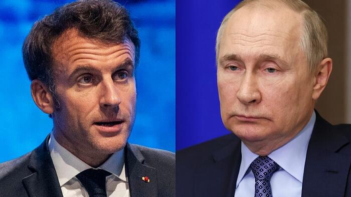NextImg:Macron Again Talks Up NATO Troops For Ukraine: 'We Cannot Allow Russia To Win'
