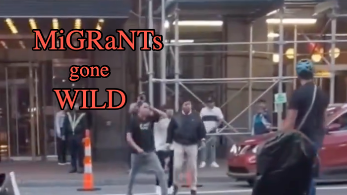 NextImg:Watch: Migrants Gone Wild On Streets Of Midtown Manhattan