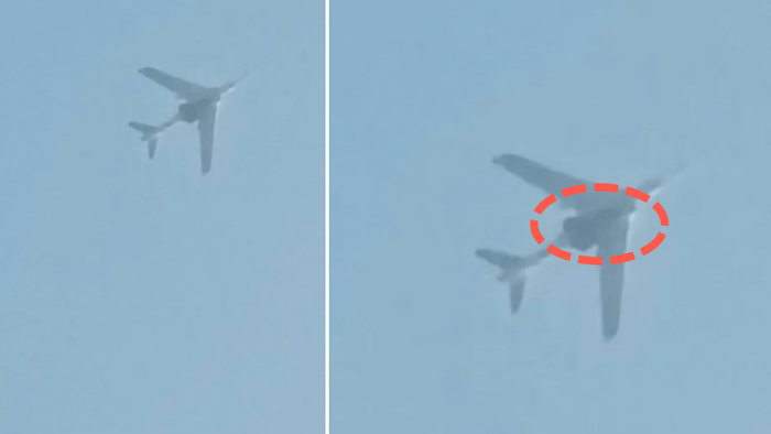 NextImg:"First Real Image" Of Chinese Supersonic Drone Attached To Bomber  