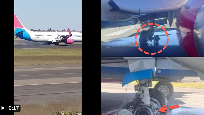 NextImg:FlySafair Boeing 737's Wheel Separates After Takeoff