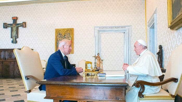 NextImg:'Devout Catholic' Biden Disagrees With Pope's Declaration That Gender Ideology Is "Deeply Harmful"