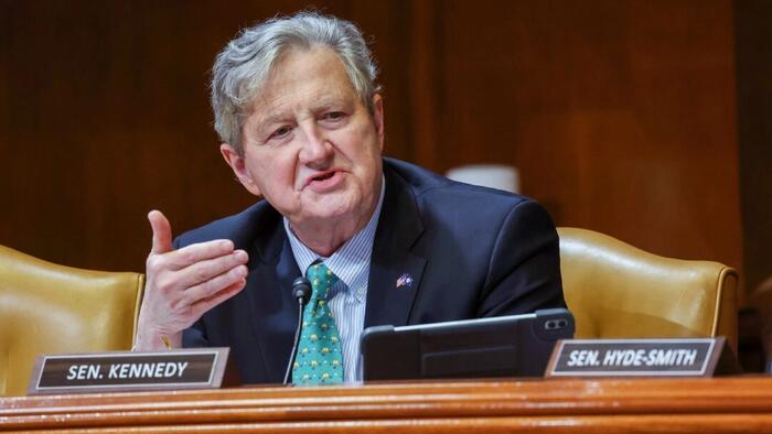 NextImg:Sen. Kennedy Suggest Ulterior Motive Behind Border Crisis While Questioning Mayorkas