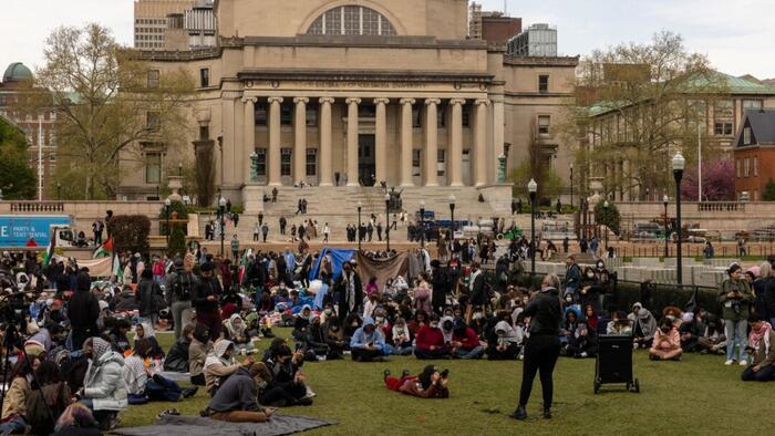 NextImg:White House Condemns "Antisemitic" Protests At Columbia University
