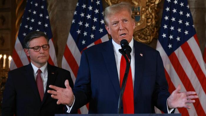 NextImg:Johnson, Trump Announce Election Integrity Bill To Require Proof Of Citizenship To Vote