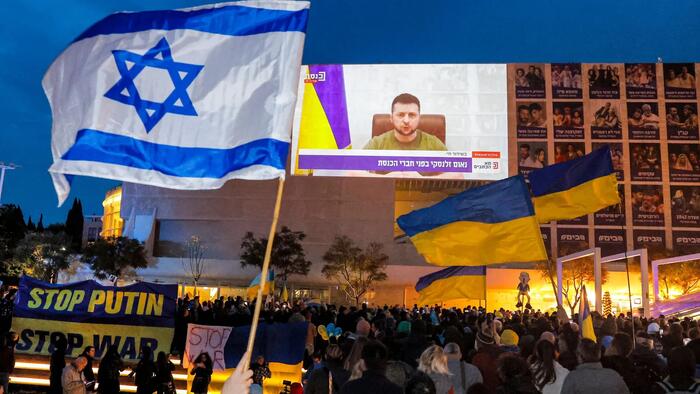 NextImg:Zelensky Condemns Iran, Uses Attack On Israel To Ask For More Money