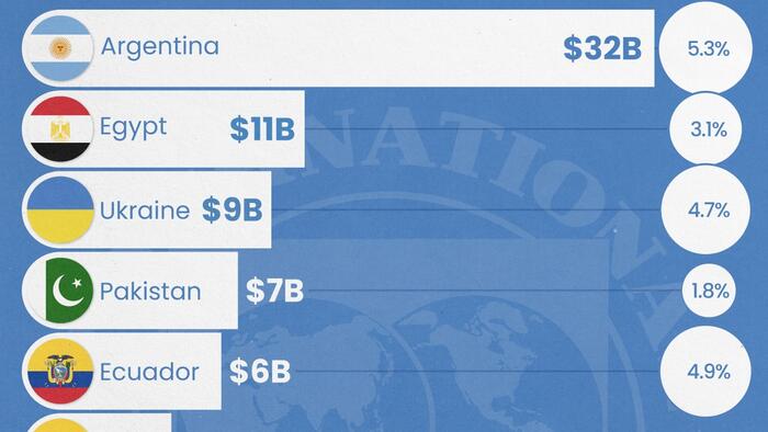 NextImg:These Are The 10 Countries Most In Debt To The IMF