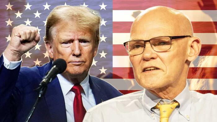 NextImg:James Carville Rages At Trump’s Success: "It's Going The Wrong Way, It's Not Working!"