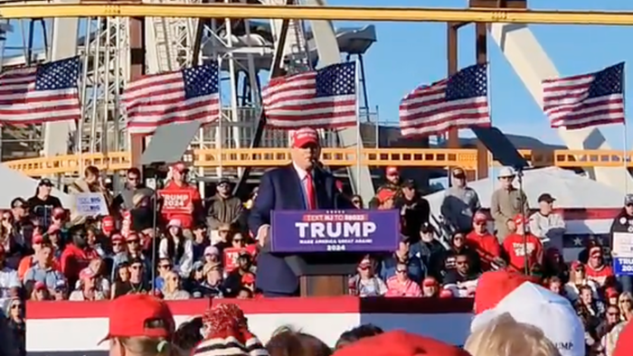 NextImg:Trump Tells Massive Crowd: "Day One" Executive Order Will Target Offshore Wind To Save Whales