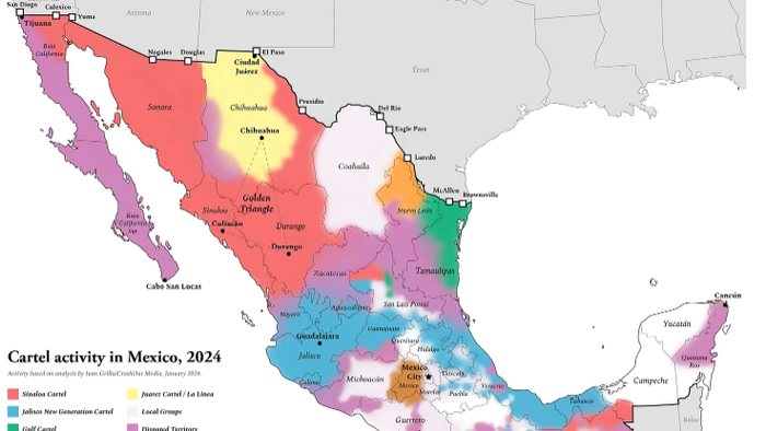 NextImg:Map Shows Latest Cartel Activity In Mexico As Drug Lords Should Fear A Potential Trump Victory