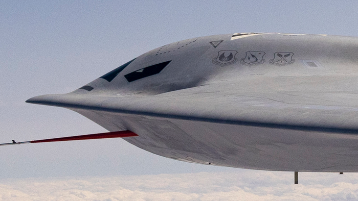 NextImg:USAF Releases First Mid-Flight Image Of B-21 Raider