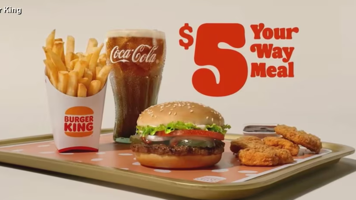 NextImg:First McDonald's, Now Burger King Admits Consumers Are Broke With Planned Reintroduction Of $5 Meal Deal