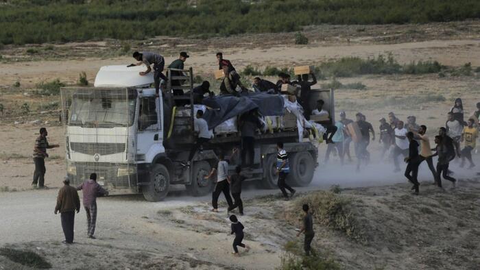 NextImg:Nearly 70% Of Gaza Aid From US-Built Pier Stolen