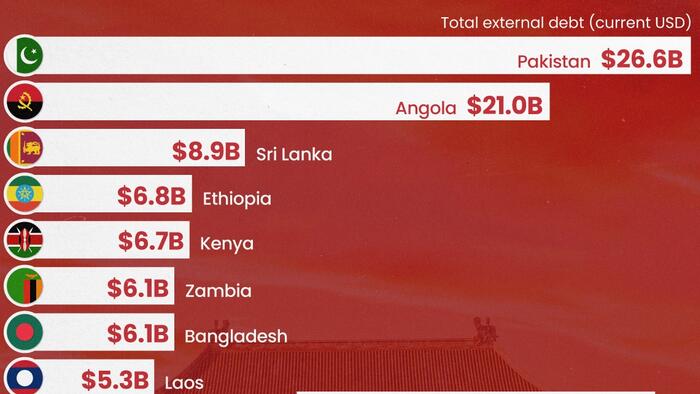 NextImg:These Are The 20 Countries Most Indebted To China