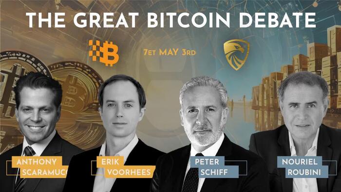 NextImg:The Great Gold Vs Bitcoin Debate: ZeroHedge Presents Roubini And Schiff Against Scaramucci And Voorhees