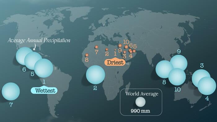 NextImg:These Are The World's Wettest (And Driest) Countries