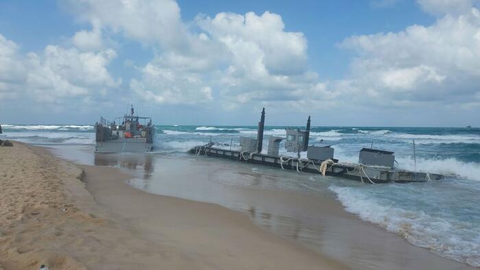 NextImg:Biden's $320M Gaza Pier Has Detached & Drifted Onto Israeli Beach