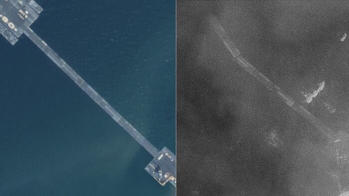 NextImg:Gaza Pier Operations Suspended Indefinitely After It Breaks Apart By Heavy Seas