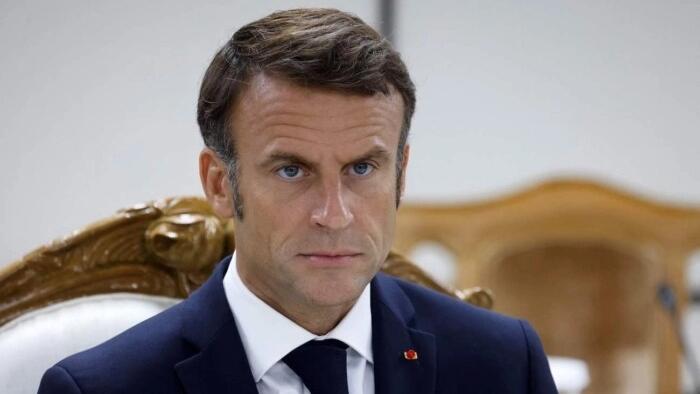 NextImg:France's Macron Backs Ukrainian Strikes Inside Russia