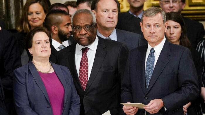 NextImg:Supreme Court Justices Thomas And Alito Issue Warnings About State Of America