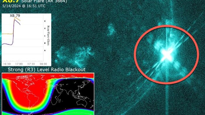 NextImg:Another "Behemoth Solar Flare" Sparks Radio Blackout Across North America