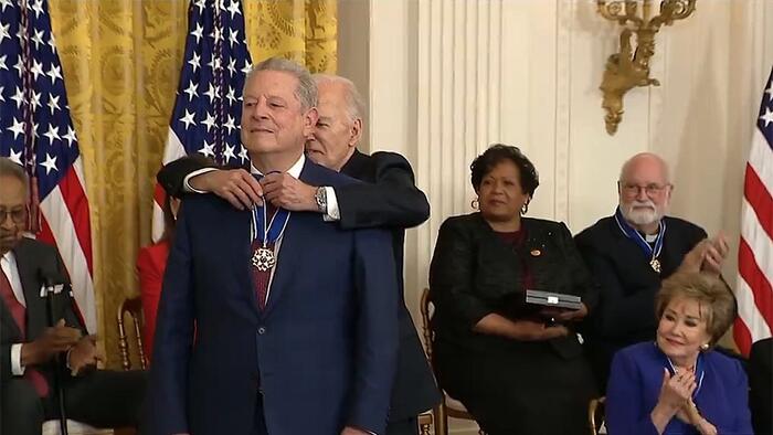 NextImg:Biden Spends All Afternoon Awarding Medals To Other Democrats
