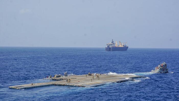 NextImg:As Gaza Aid Pier Completed, Pentagon Vows To Protect US Troops Overseeing It