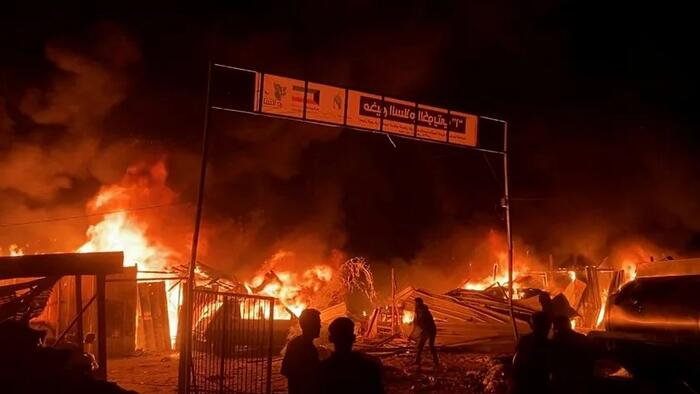 NextImg:Global Outrage After Deadly Israeli Strike On Refugee Tent Camp In Rafah