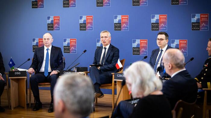 NextImg:NATO Chief Pushes Allies To Commit $44 Billion In Defense Aid To Ukraine Annually