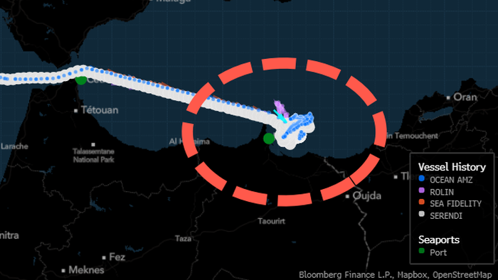 NextImg:Floating Russian Oil Base Shifts To New Location In Mediterranean Sea