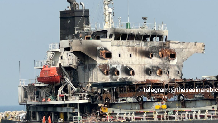 NextImg:New Images Reveal Houthi Missile Damage To Oaktree's Previously-Owned Bulk Carrier