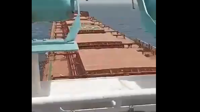 NextImg:Crew Abandons Sinking Bulk Carrier In Red Sea After Kamikaze Drone Boat Attack