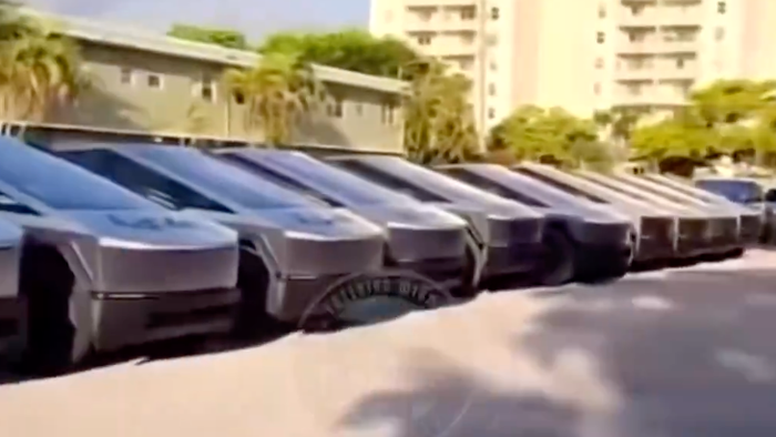 NextImg:Dozens Of Cybertrucks Vandalized In Florida Parking Lot