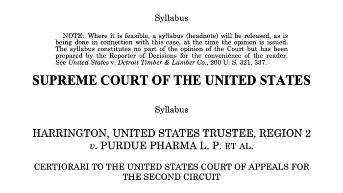 NextImg:Supreme Court Rejects Purdue Pharma Opioid Settlement With Sackler Shield