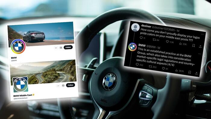 NextImg:BMW Admits Not Changing Logo To LGBTQ Colours In Middle East Due To "Cultural Aspects"