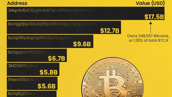 NextImg:These Are The 15 Most Valuable Bitcoin Addresses