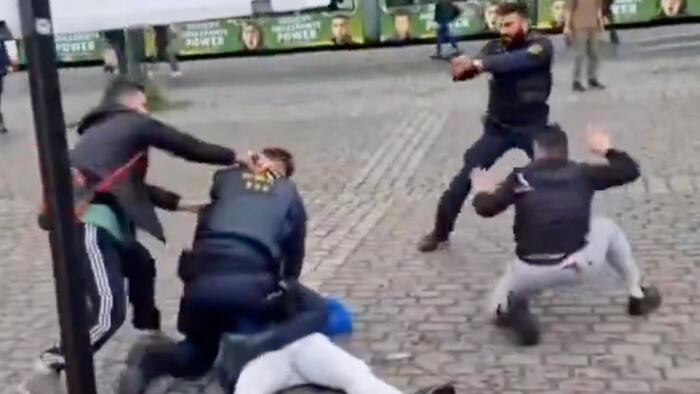 NextImg:Watch: Shocking Video Shows German Politician Stabbed During Campaign Event In Mannheim