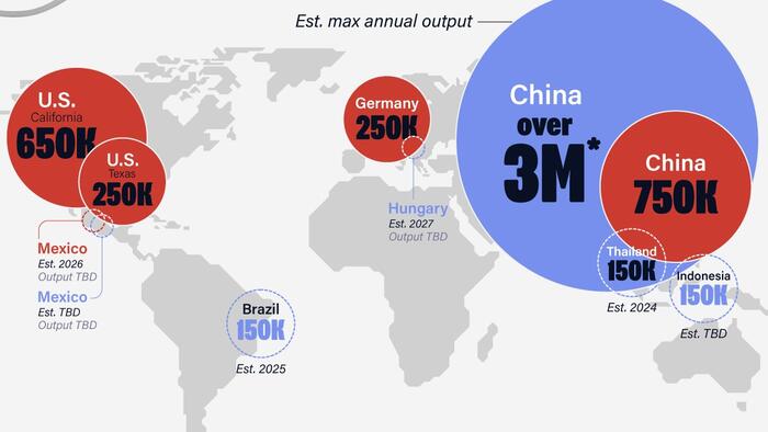 NextImg:Mapped: Where Tesla And BYD Make Their Cars