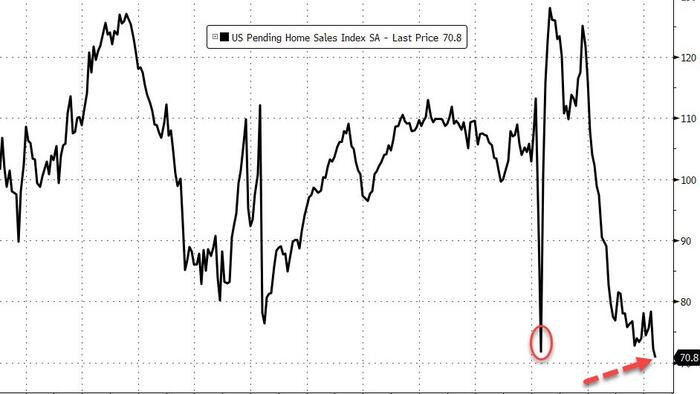NextImg:US Pending Home Sales Unexpectedly Plunged In May To A New Record Low