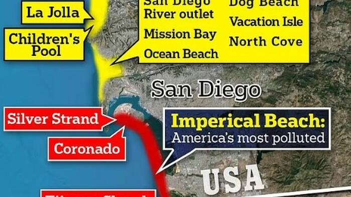 NextImg:"Disgusting Discovery": Cali Beach Closures Prompt Questions Of Whether Mexico Is Dumping Sewage In U.S. Waters